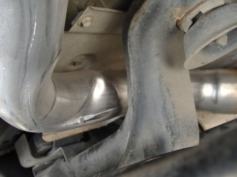 2.5 inch exhaust pinched / dent The Nissan Club